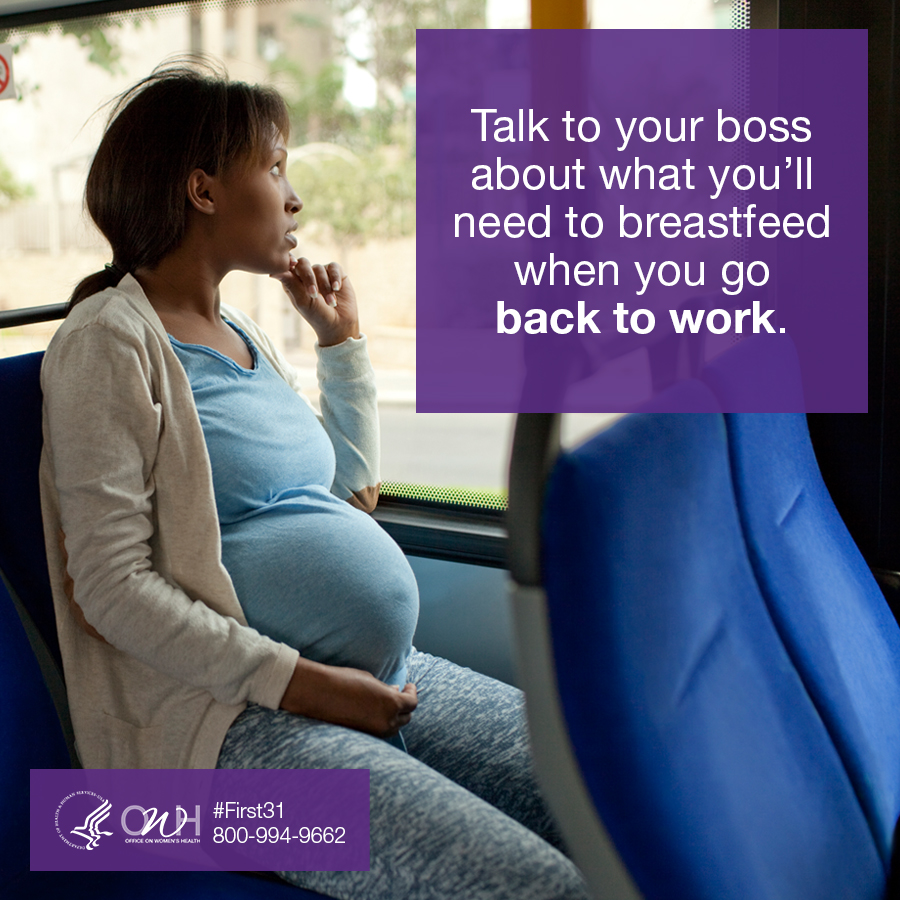 A pregnant woman sits on a bus, cradling her belly, with a thoughtful expression, highlighting the importance of preparing for breastfeeding at work.